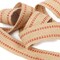 10 Yards Width 2" Roll Natural Burlap Red Line Jute Webbing Ribbon Upholstery Chair Webbing Tape for Outdoor DIY Gear Repai (Red Stripes)